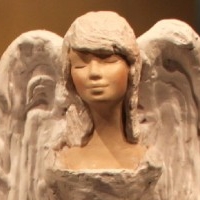 dárek : 2525 FAFILA 35 cm . postavou figurka socha sochařství pomník soška