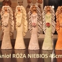 禮物: 2489 RÓŻA NIEBIOS 46cm . 人物小塑像雕像雕塑銅像雕像