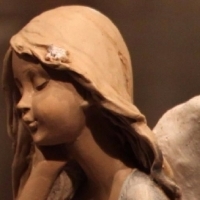 Figura. figurita. Estatuilla. Engel. Ángel. Regalo. De la decoración. Art. Figurita. Estatua. Escultura. Engel. Estatua. Dárek. ELF11