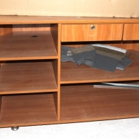 Lada sklepowa z szufladkami i kasą na kluczyk. Ladentheke mit Schubladen und Kasse. Shop counter with drawers. Магазин лічильник.