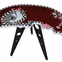 Stolik kawowy CafeMaxi Tisch Mond 3 nogi. MaxiCafe Moon coffee table 3 legs. Стол журнальный Кафе Макси Луна 3 ножки. Księżyc.