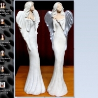 upominek : LAVINIA: Anioł: Ochrona przed chorobą: Świecznik: Kadzidło: 38,5cm . figura figurka
