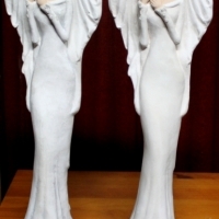 upominek : LAVINIA: Anioł: Ochrona przed chorobą: Świecznik: Kadzidło: 38,5cm . figura figurka