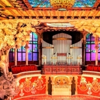 Pałac Muzyki Katalońskiej, jedna z najwybitniejszych sal koncertowych na świecie.