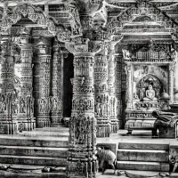 The Jain temples at Dilwara, Mount Abu, Rajasthan, India.