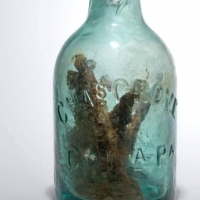 Witches bottles with human urine.