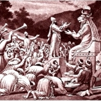 Moloch, a Canaanite deity associated in biblical sources with the practice of child sacrifice.