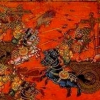 The war of the gods described in the Mahabharata