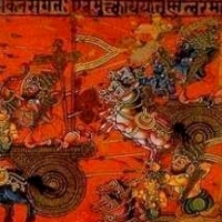 The war of the gods described in the Mahabharata