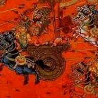 The war of the gods described in the Mahabharata