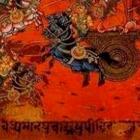 The war of the gods described in the Mahabharata