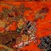 The war of the gods described in the Mahabharata