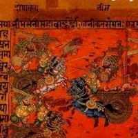 The war of the gods described in the Mahabharata