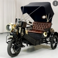 Trójkołowy samochód Cyklonette. 1904. Berlin.