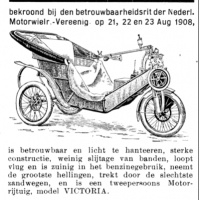 Trójkołowy samochód Cyklonette. 1904. Berlin.