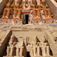 Świątynia Abu Simbel na głębokim południu Egiptu, Abu Simbel, Assuan.