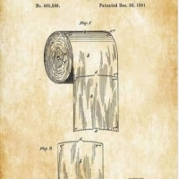 Patent USA na papier toaletowy, 1891. I pokazuje raz na zawsze, jak należy go powiesić.