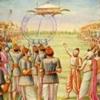 Starożytna wimana i spadochron z samolotu autorstwa króla Salwy w Bhagavata Puranie.