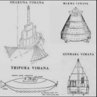 Starożytna wimana i spadochron z samolotu autorstwa króla Salwy w Bhagavata Puranie.