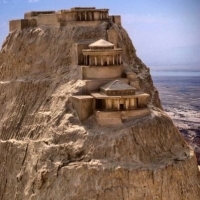 Starożytna forteca Masada, zbudowana przez Heroda Wielkiego w I wieku p.n.e.