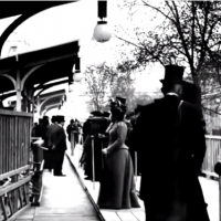 Ruchomy chodnik na Paris Exposition Universelle w 1900 roku.