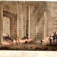 Magazyn opium, Fabryka Opium w Patna, Indie.