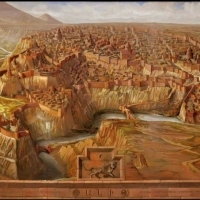 Starożytne miasto Kars Ani, z czterdziestoma bramami i tysiącem kościołów, zbudowane z czerwono-brązowego wulkanicznego kamienia bazaltowego.
