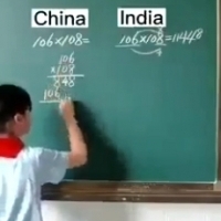 Как умножают в Китае и в Индии