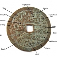 Chińska moneta astronomiczna, znaleziona w mieście Xian.