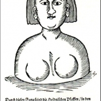 Sfinks przedstawiany jest z kobiecą głową.