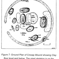 Grobowce Gigantów na terenie Arizony, Teksasu, Iowa, Oklahoma i inne, opisane w artykule.