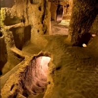 Derinkuyu, Turkey is an incredible underground city carved into the rock.