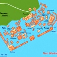 Sztuczne wyspy Nan Madol z 92 z bardzo rozbudowanym systemem kanałów.