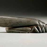 This stoneweight, made of haematite carved in the shape of a grasshopper, looks pretty modern.