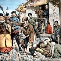 Dawniej w Chinach ludzie mieszkali w małych, okrągłych domkach mocno osadzonych w ziemi.
