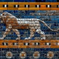 Ishtar Gate, which was built by the Babylonian Emperor Nebuchadnezzar II in the city of Babylon in Iraq in 575 BC.