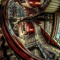 St Pancras Renaissance Hotel Staircase.