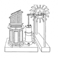 Silnik parowy Herona z Aleksandrii , z pierwszego wieku.