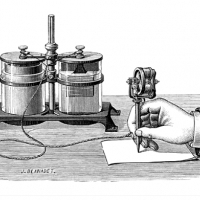 Elektryczne pióro Edisona było urządzeniem używanym do kopiowania odręcznych dokumentów.