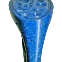 Niebieski fajansowy pierścień z pieczęcią, przypisywany Echnatonowi: