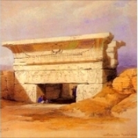 Artysta David Roberts (1796-1864) malował to co widział w Egipcie w XIX wieku.