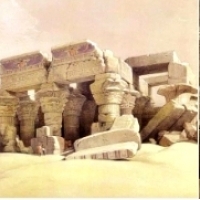Artysta David Roberts (1796-1864) malował to co widział w Egipcie w XIX wieku.