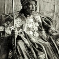 Menelik II, krol Etiopii.