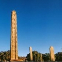 Obeliski i megality Axum w Etiopii.