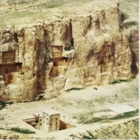 Kompleks grobowców królewskich, prowincja Fars, Iran. Persja.