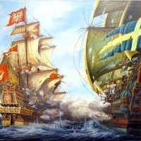 17-działowy polski galeon Meerman walczył ze szwedzkim galeonem Solen z 38 działami w bitwie pod Gdańskiem 28 listopada 1627 roku.