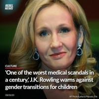 Autorka Harry'ego Pottera, JK Rowling, wyraziła zaniepokojenie, z powodu umożliwienia dzieciom zmiany płci.