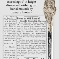 William Thompson i Robert R. Smith odkryli szkielet osobnika Nephilim w roku 1870.