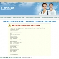 Serwis e-manus.pl powstał, aby gromadzić i przetwarzać statystyczne dane medyczne.