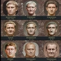 Facial reconstructions of the Roman emperors.